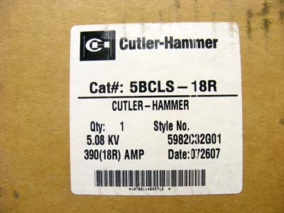 <B>Cutler-Hammer - </B>5BCLS-18R 5.08 KV Fuse